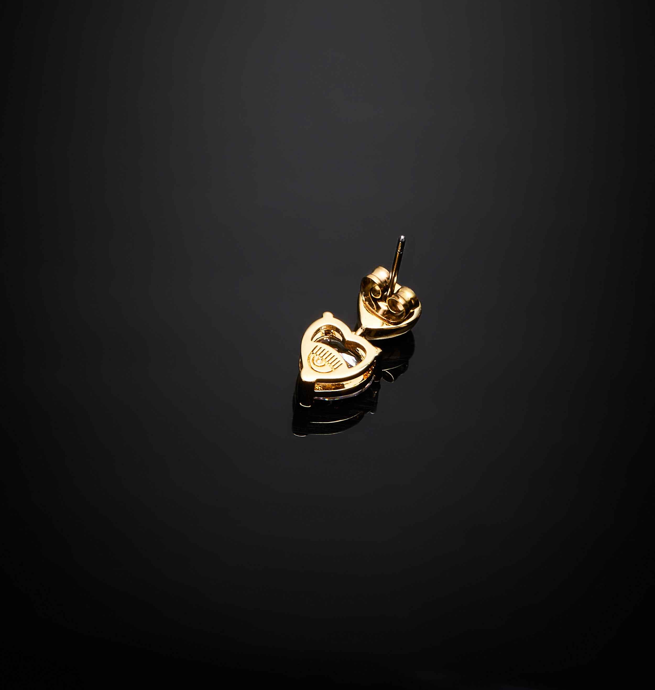 Orecchini Donna Chiara Ferragni Acciaio Dorato Cuoricino Lucido Zircone J19AWD04